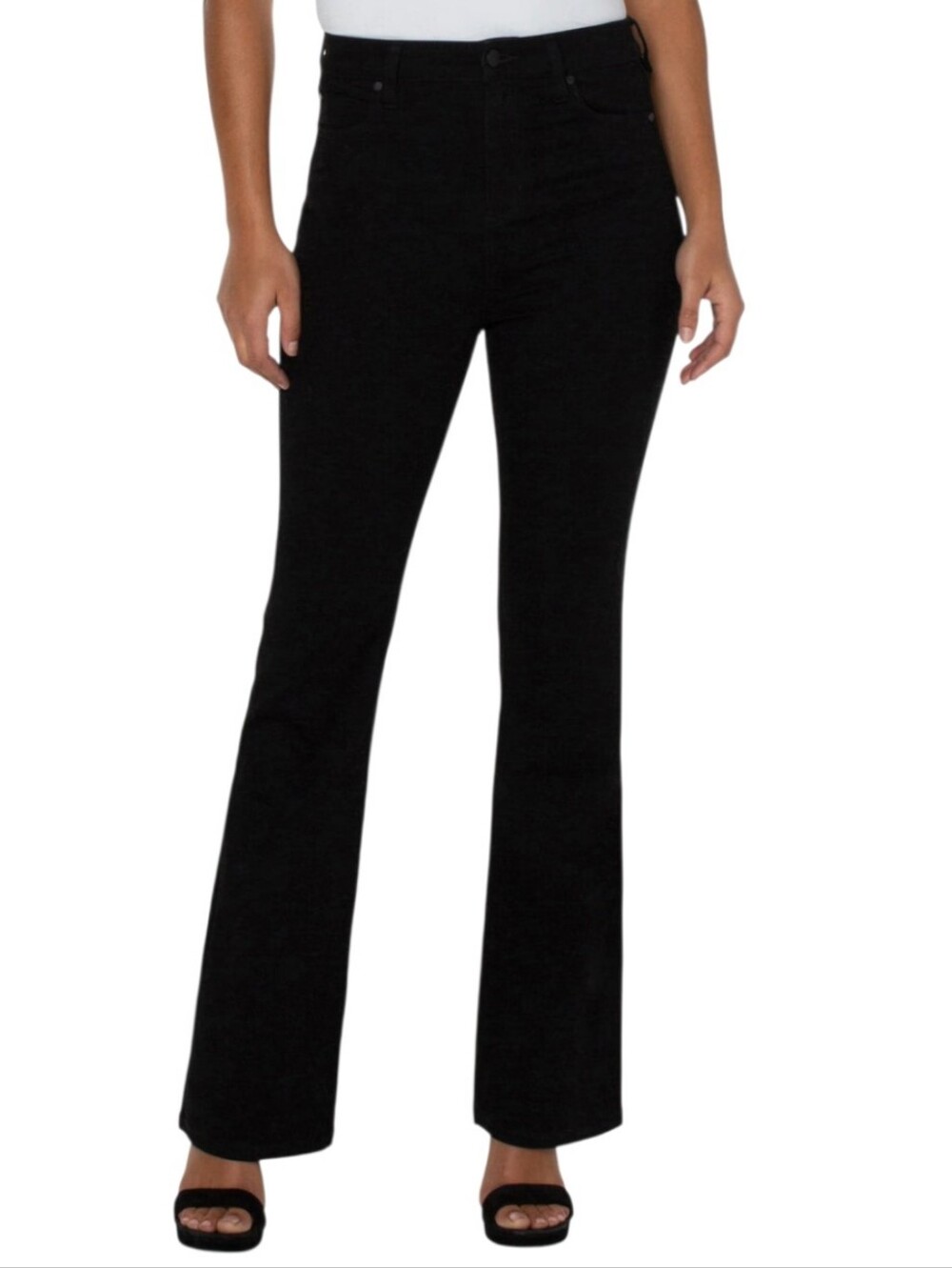 Liverpool Los Angeles Lucy High Rise Bootcut Black Rinse Jeans Size 10/30
